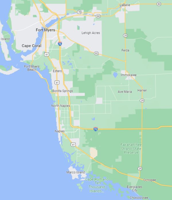 TREE SERVICE company in Florida - our Florida map